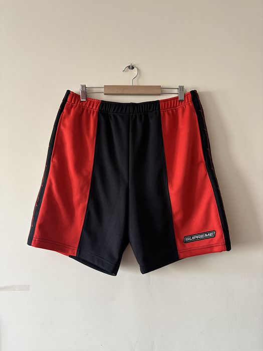 Supreme Supreme Barbed Wire Basketball Shorts Black + Red Small