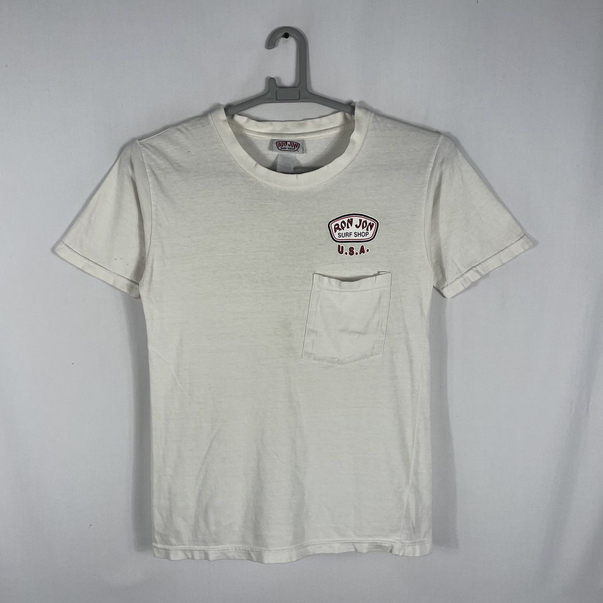 Ron Jon Surf Shop × Vintage 🔥OG🔥Vintage Ron Jon Surf Shop Big Logo Parrot Pocket Tee Size US S / EU 44-46 / 1 - 3 Thumbnail