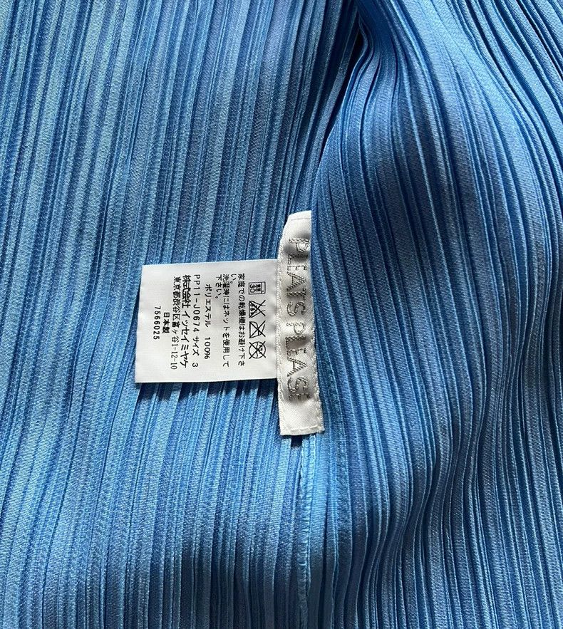 Issey Miyake Issey Miyake size:3 Blue pleated double-layered coat Size M / US 6-8 / IT 42-44 - 7 Thumbnail