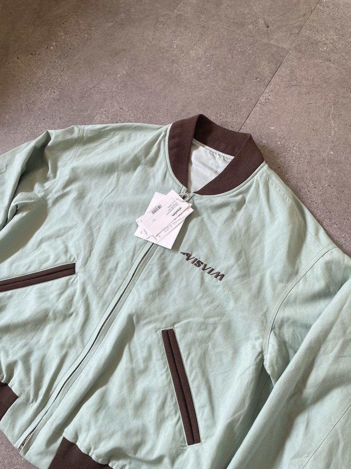 VISVIM DOUGLAS JKT SS24 Reversible Light green
