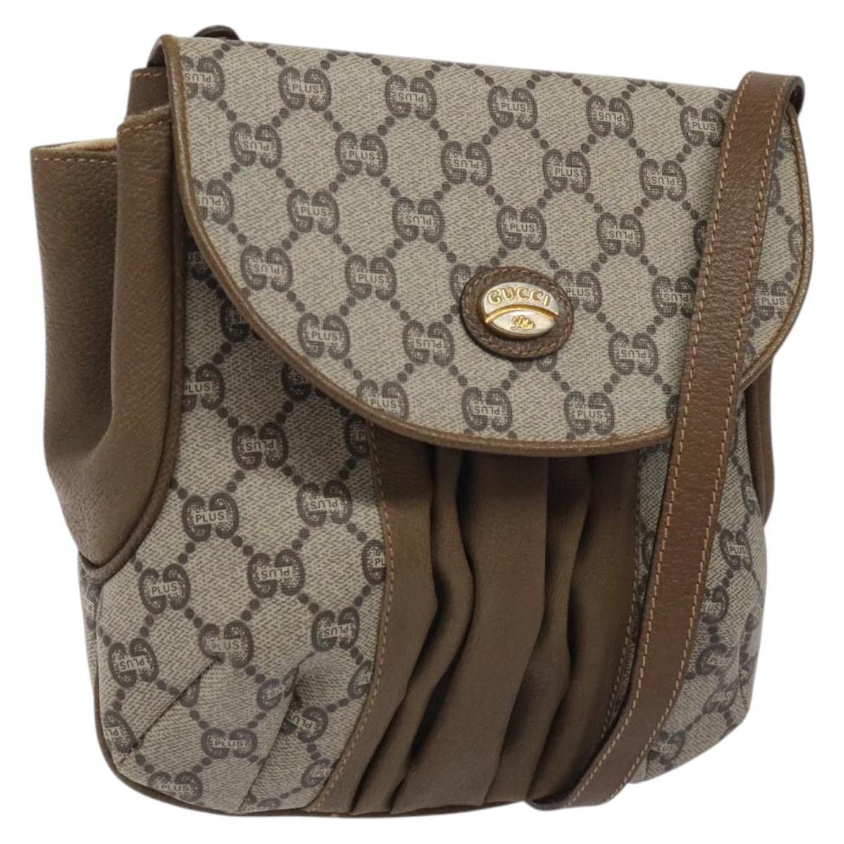 Gucci GUCCI GG Plus Supreme Shoulder Bag Pvc Beige Gold Size ONE SIZE - 1 Thumbnail