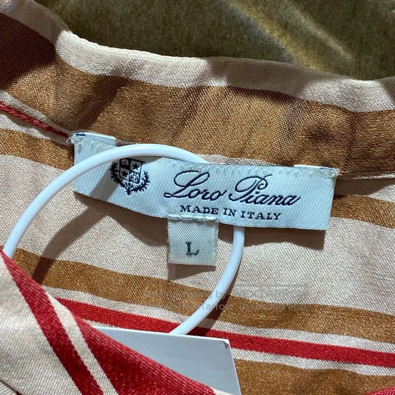 Loro Piana Loro Piana Red Brown Striped Silk Shirt Skirt Set Size L / US 10 / IT 46 - 6 Thumbnail
