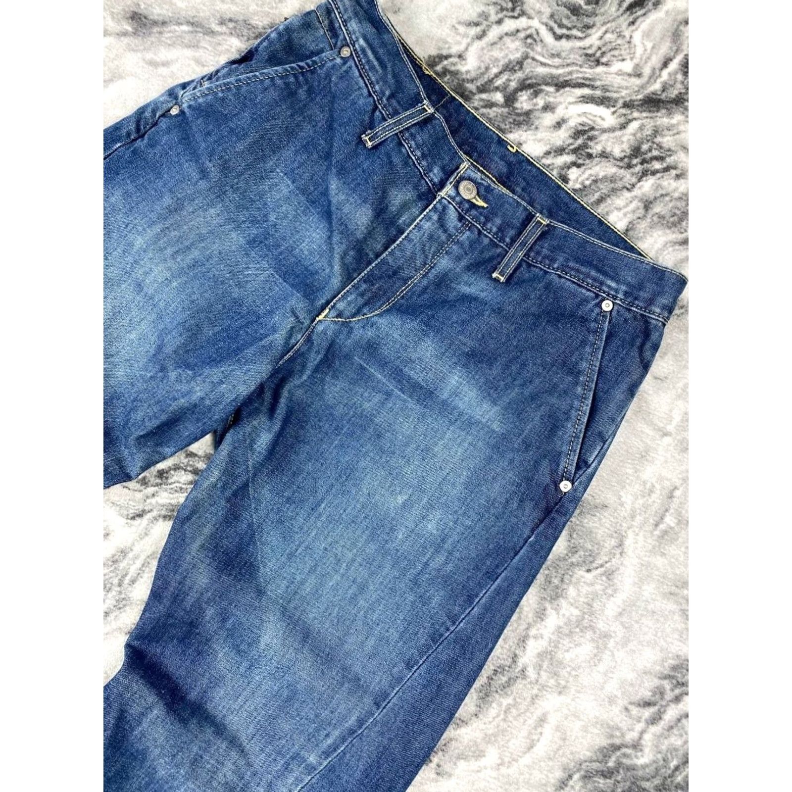Levi's VINTAGE Levi’s Engineered Jeans Men 32x32 Blue Denim 5-Pocket Straight Cinch Rise Mid 10-12 Size US 32 / EU 48 - 4 Thumbnail