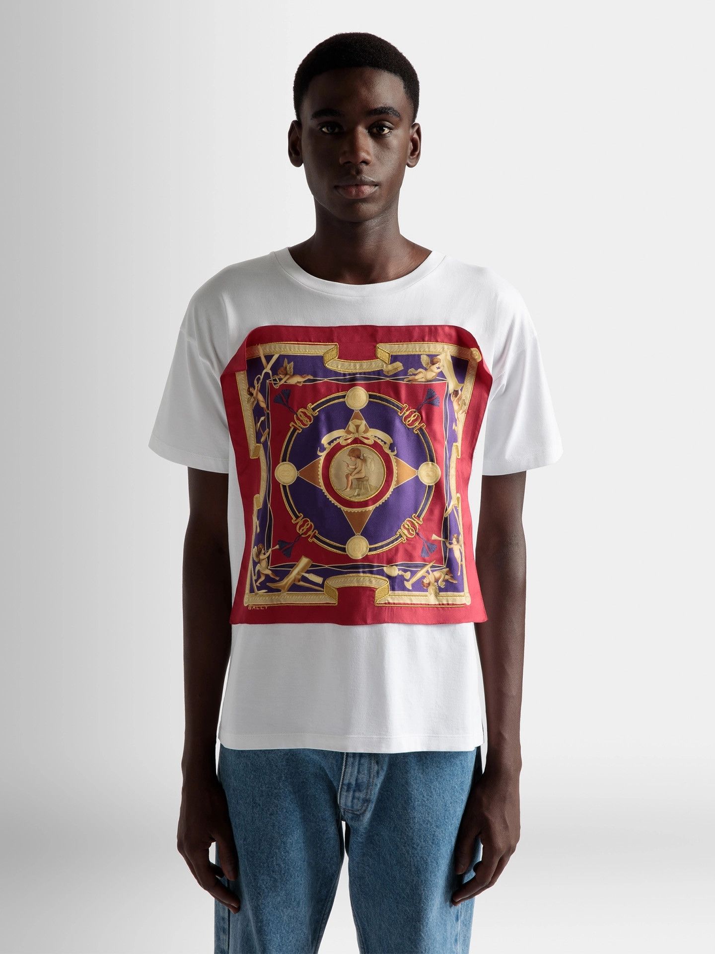 Bally o1y1224 Short Sleeves Printed T-Shirt in White Size US L / EU 52-54 / 3 - 4 Thumbnail