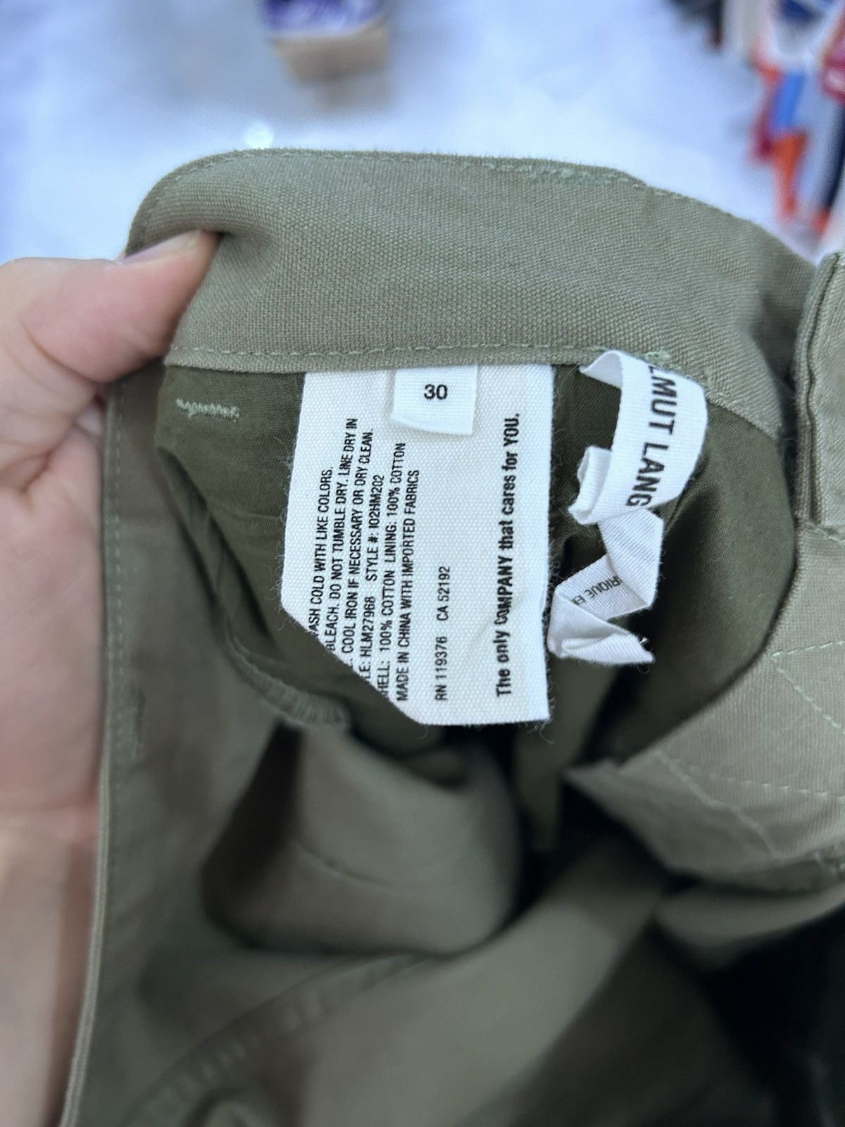 Helmut Lang Helmut Lang Khaki Carpenter pants Size US 31 - 5 Thumbnail