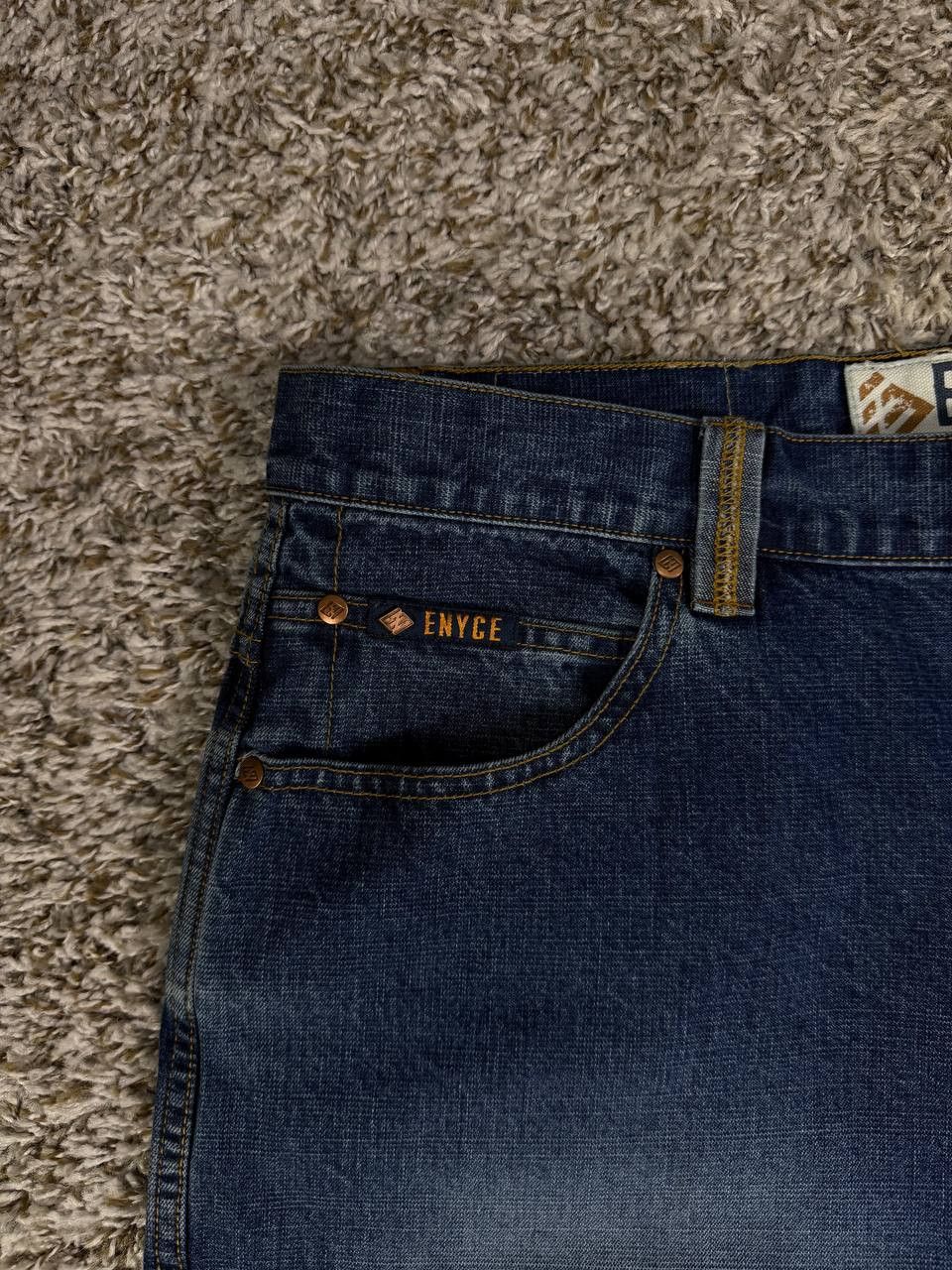 Enyce ENYCE Baggy Jeans Y2K Hip Hop Spellout Logo Stitched Size US 36 / EU 52 - 5 Thumbnail