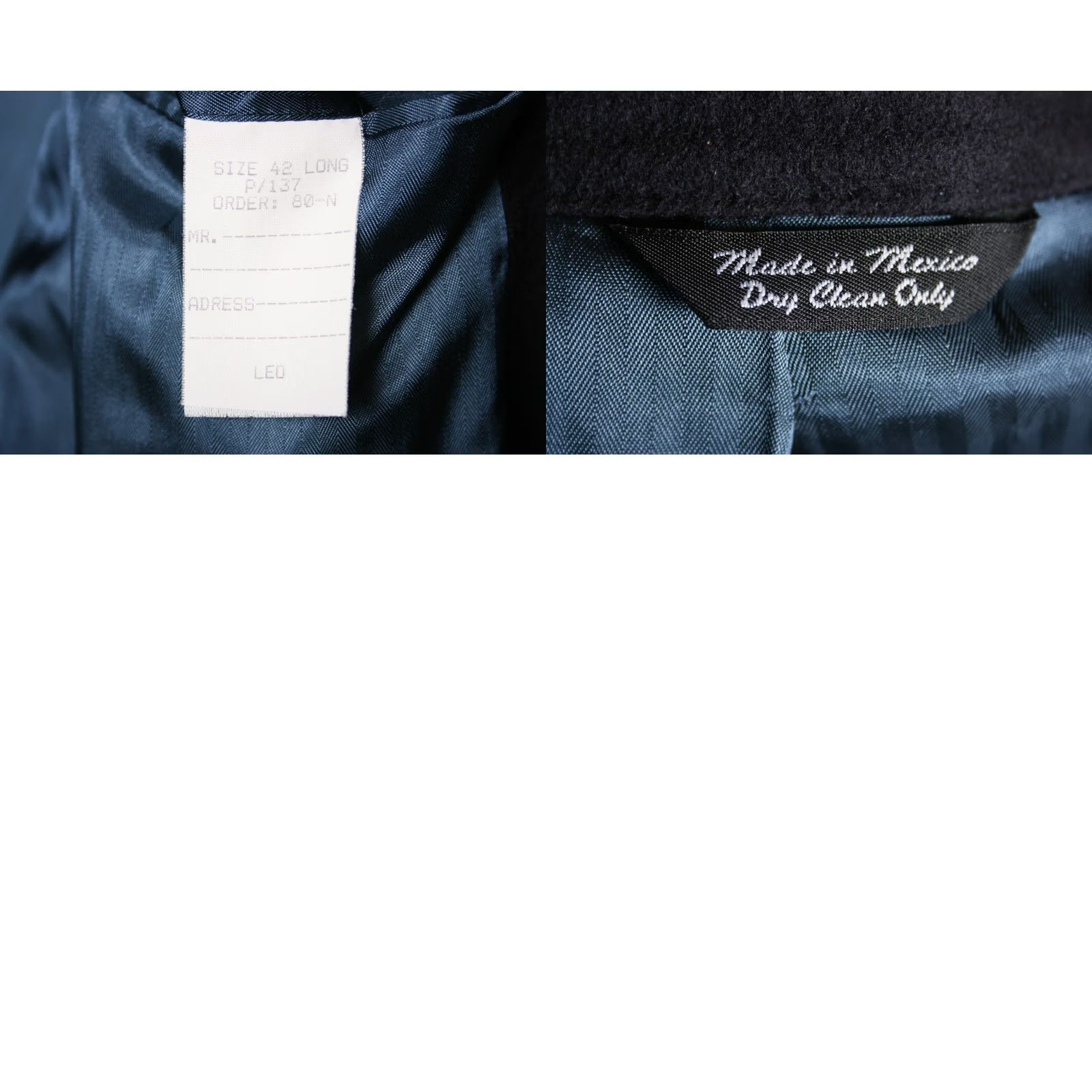 Joseph JOSEPH & LYMAN Navy Blue 100% Cashmere 2-Button Blazer Sz. 42L Mens Blazer Jacket Long Solid Vintage 42L Blue Cashmere Navy 2-Button Blazer Mens Size 42R - 9 Thumbnail