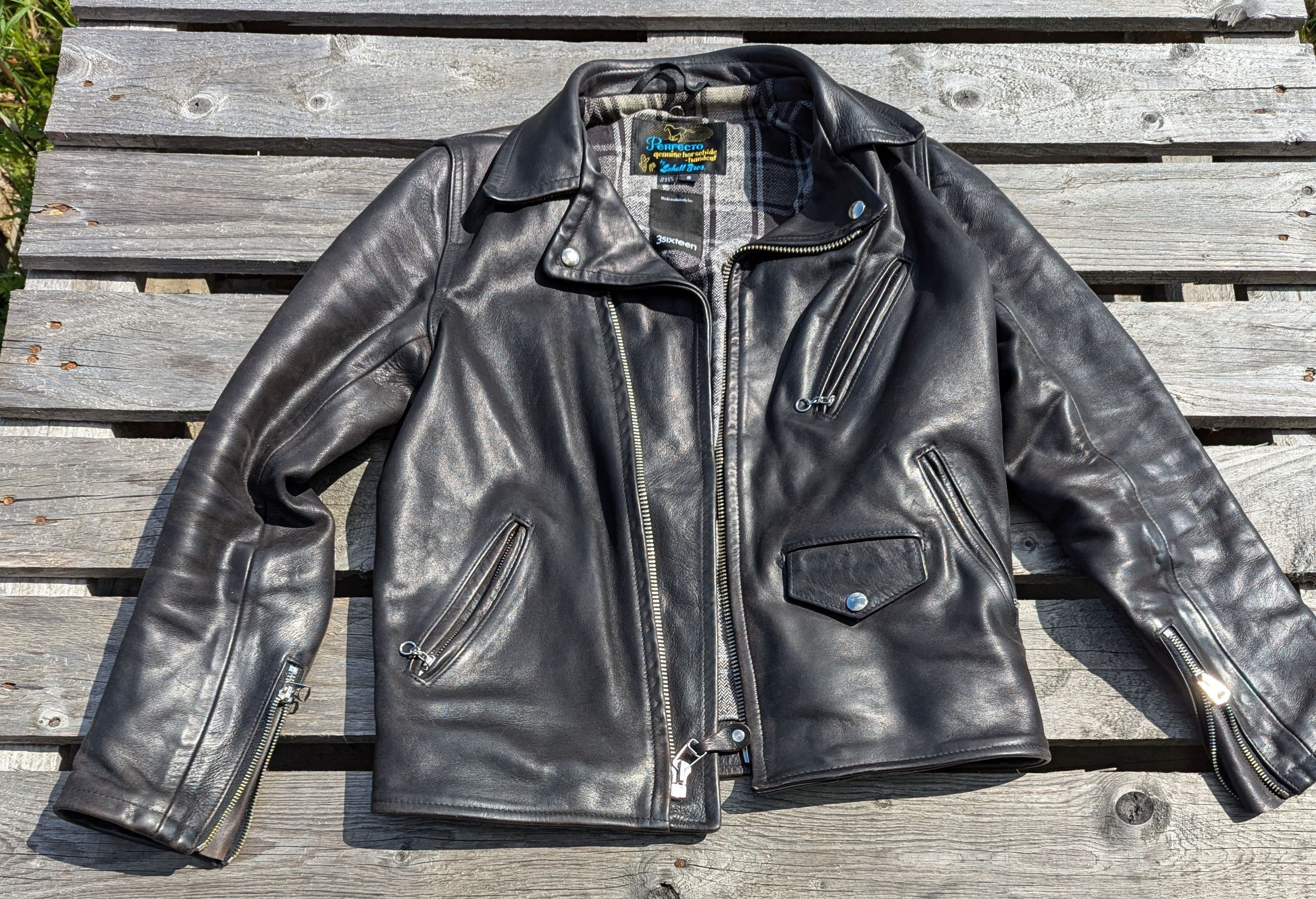3sixteen × Schott 3sixteen Schott Horween Horsehide Perfecto 2020 Size US S / EU 44-46 / 1 - 7 Thumbnail