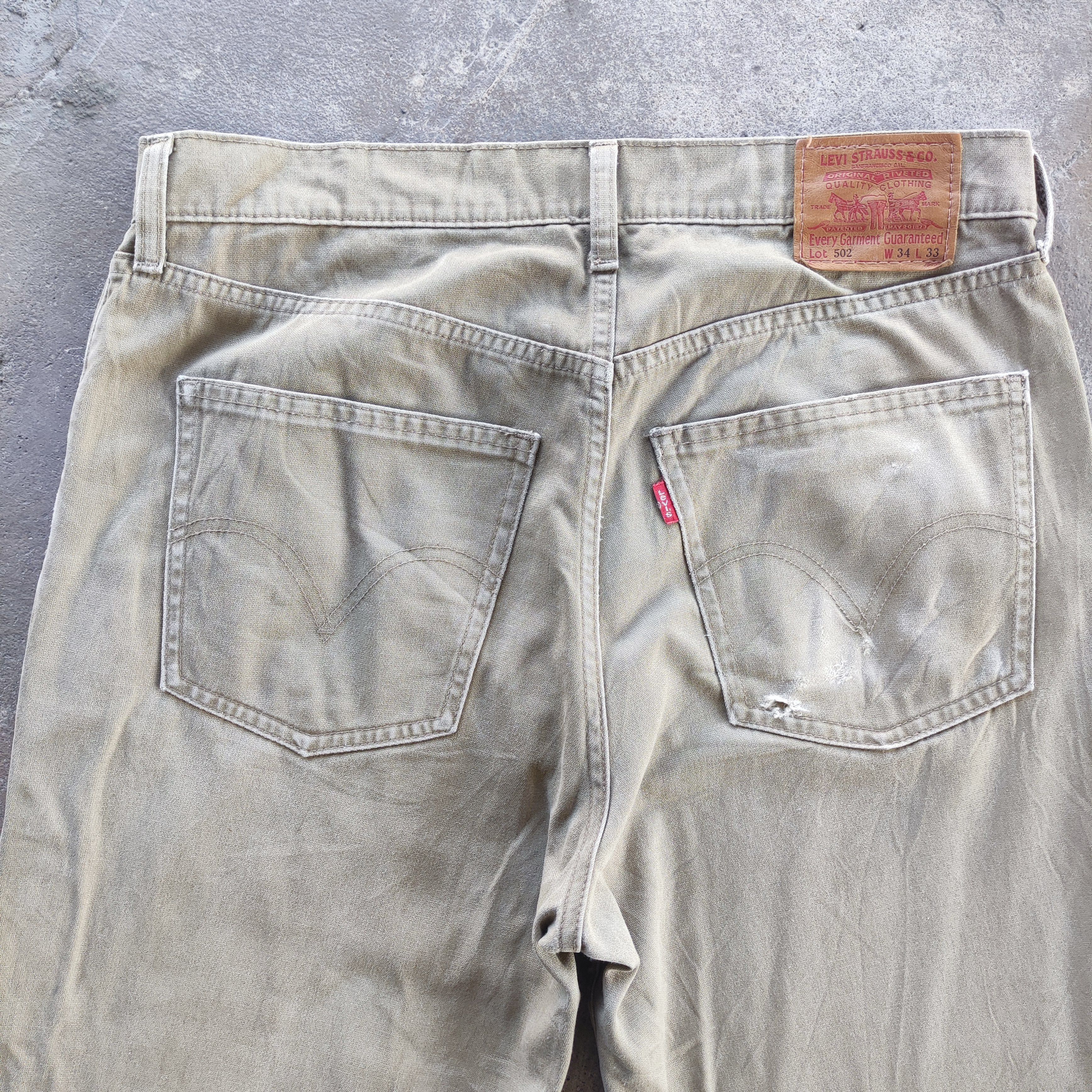 Levi's Vintage Levi's 502 Brand Casual Ripped Faded Pants Size US 34 / EU 50 - 10 Thumbnail