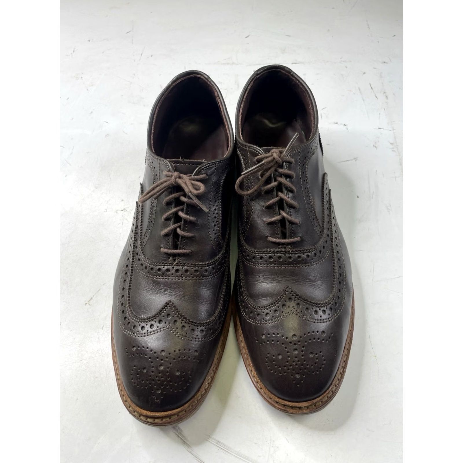 Allen Edmonds Allen Edmonds McTavish Wingtip Oxford Brogue Mens 11.5 EEE Brown Leather Dress Shoes Size US 12 / EU 45 - 2 Thumbnail