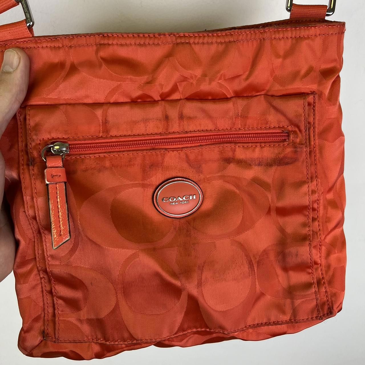 Coach Trendy Coach Orange Quilted Crossbody Bag Size ONE SIZE - 7 Thumbnail