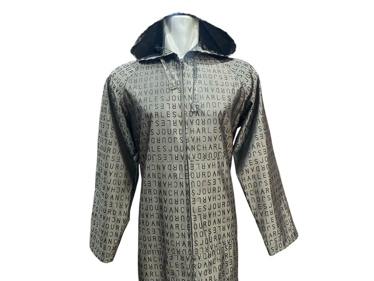 Charles Jourdan × Vintage Rare🔥CHARLES JOURDAN Monogram Parka Long Coat Hoodie Size US L / EU 52-54 / 3 - 2 Thumbnail