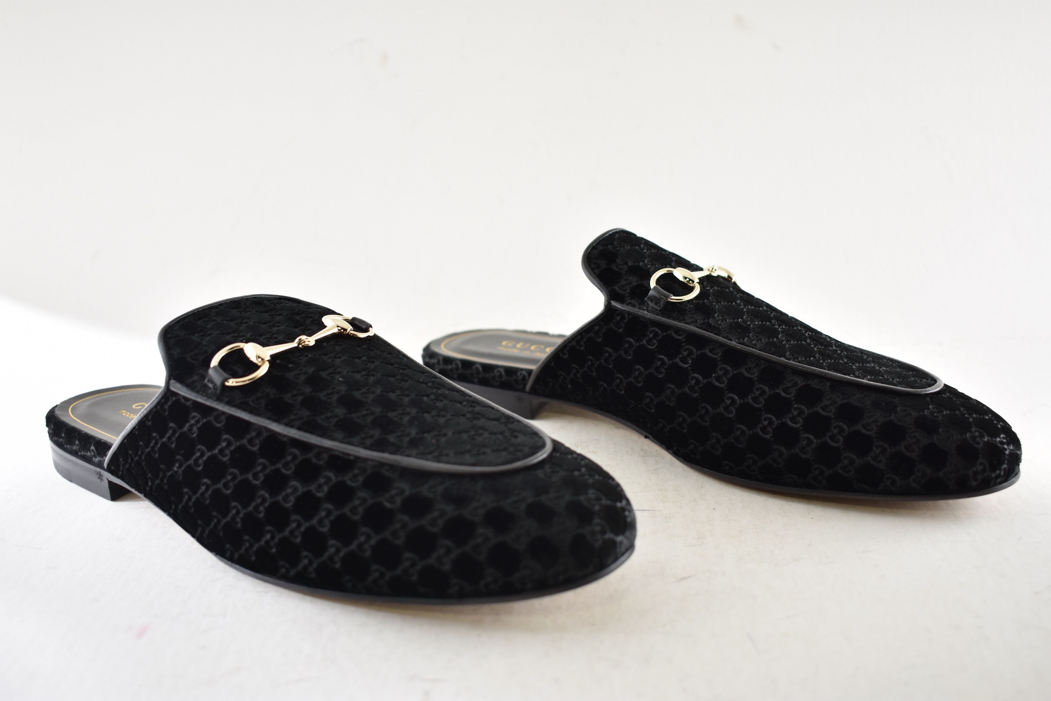 Gucci Princetown Velvet Backless Slide Loafer Mule Slipper Flat 41 Size US 11 / IT 41 - 4 Thumbnail