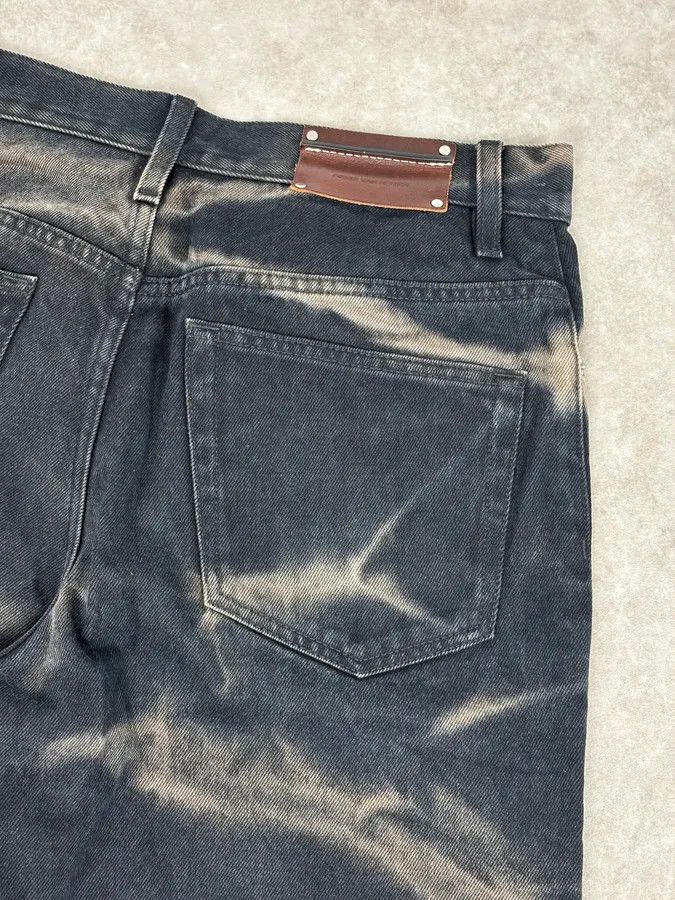 Dries Van Noten Dries Van Noten Navy Denim Tie-Dye Relaxed Jeans Size US 33 - 8 Thumbnail