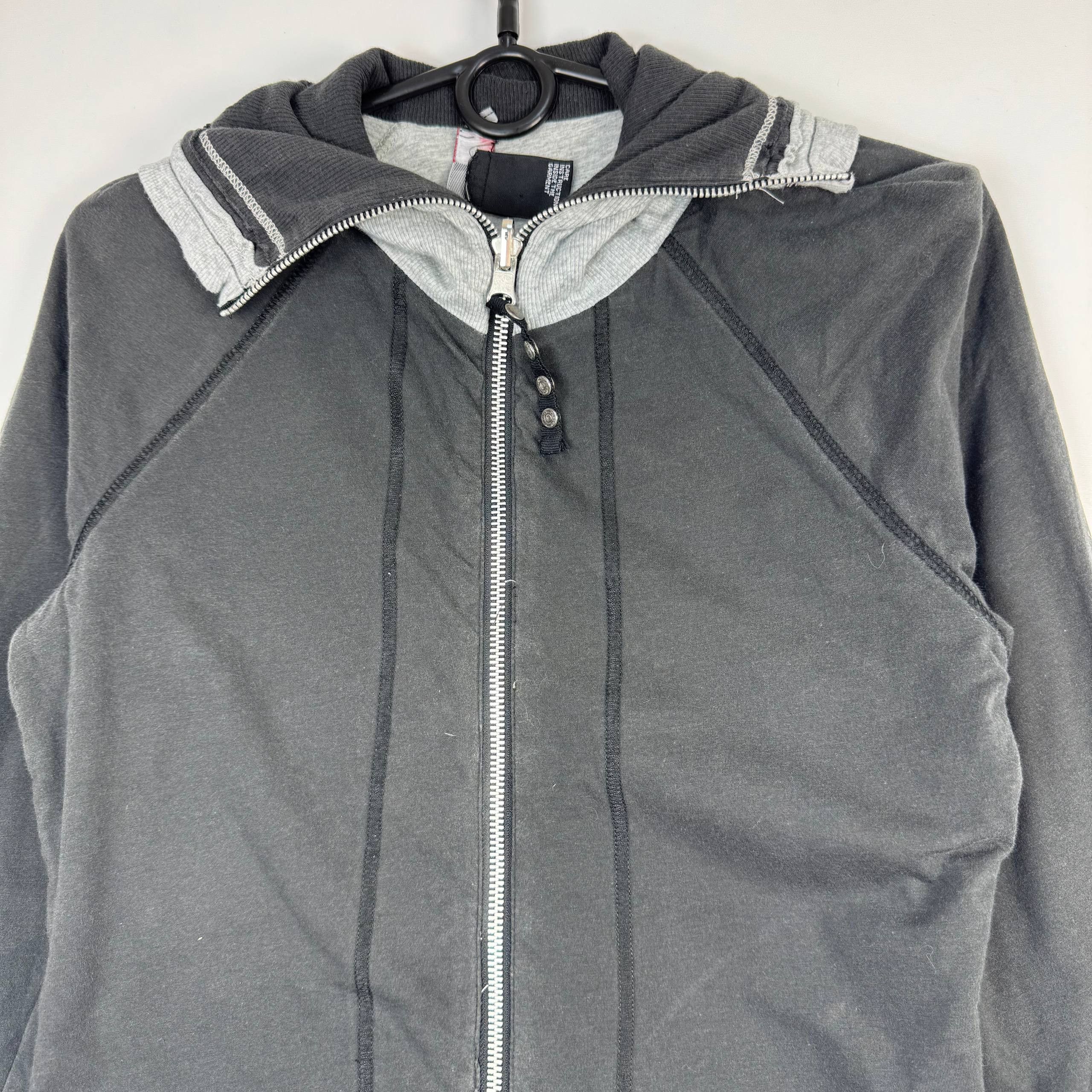 Diesel Diesel Full Zip Hoodie Black Grey Womens Size M Size M / US 6-8 / IT 42-44 - 2 Thumbnail