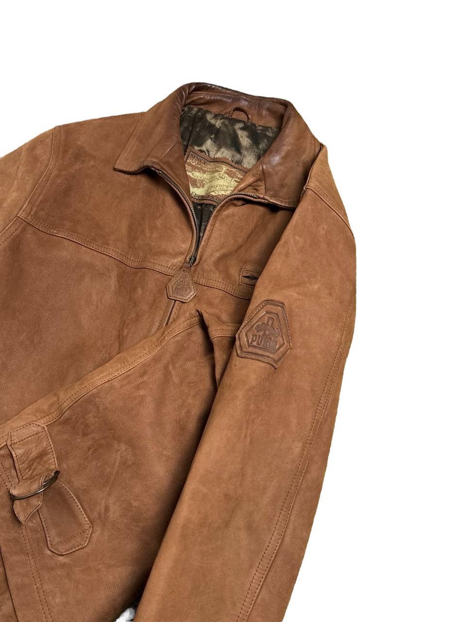 Puma RARE Archival x Puma Brown Leather Jacket Size US M / EU 48-50 / 2 - 2 Thumbnail