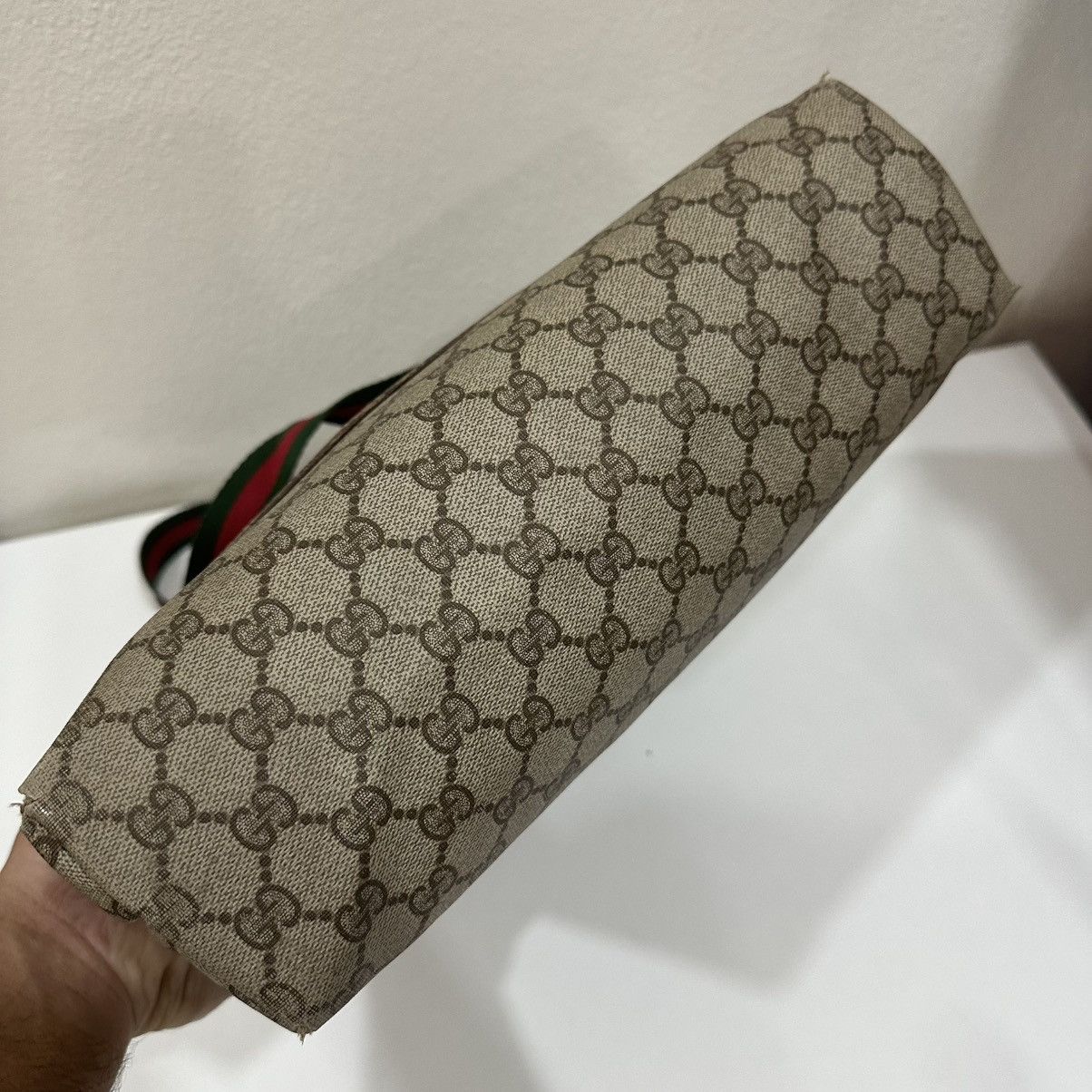 Gucci GG WEB SHERRY LINE VINTAGE GUCCI TOTE BAG 32 Size ONE SIZE - 7 Thumbnail