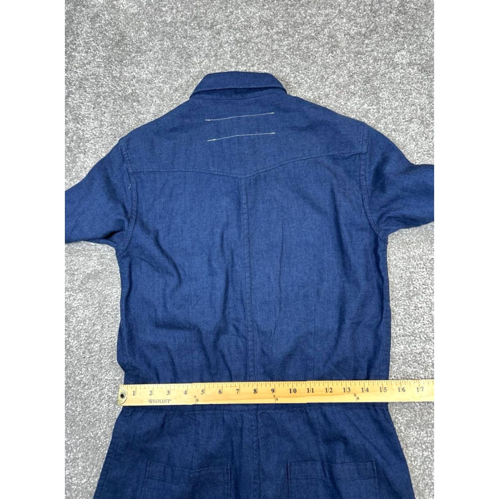 Rag & Bone Rag & Bone Romper Womens Small Blue Cotton Size 28" / US 6 / IT 42 - 7 Thumbnail