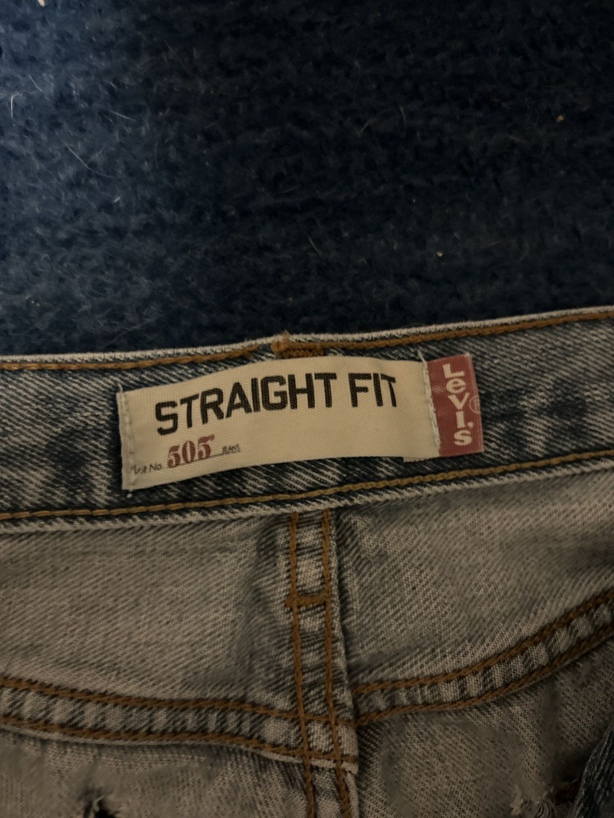 Levi's Vintage Clothing Levis 505 straight fit vintage custom handpainted design Size US 34 / EU 50 - 2 Thumbnail