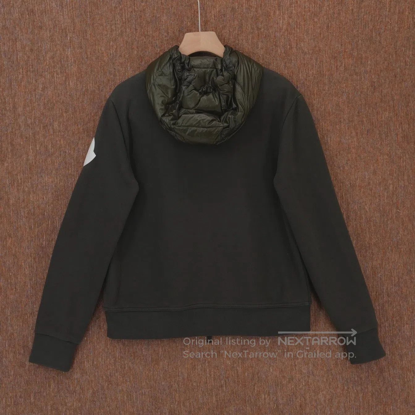 Moncler Moncler Down-padded, patchwork, dark green zipper hooded j Size US L / EU 52-54 / 3 - 2 Thumbnail