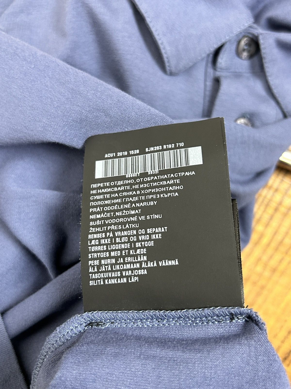Prada Prada SS19 Nylon Pocket Collared Polo Long Sleeve Blue M Size US M / EU 48-50 / 2 - 11 Thumbnail