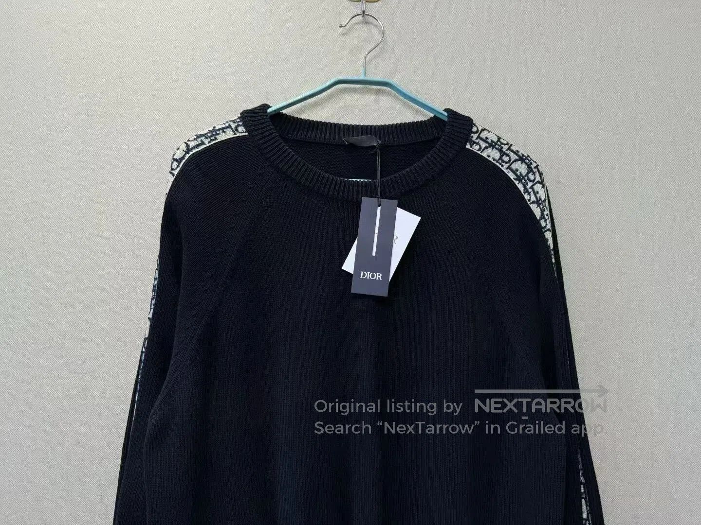 Dior black blue logo sweater by dior. Size US L / EU 52-54 / 3 - 2 Thumbnail
