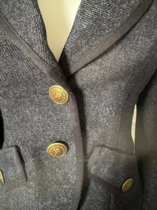 Burberry Burberry Black Cotton Blend Women's Jacket. Size S / US 4 / IT 40 - 2 Thumbnail