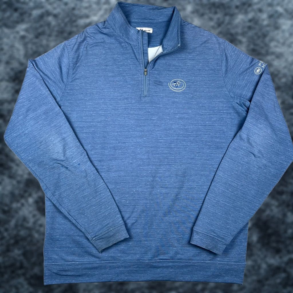 Peter Millar Peter Millar Golf Perth Quarter Zip Performance Pullover Mens XL Blue Active Size US L / EU 52-54 / 3 - 1 Thumbnail