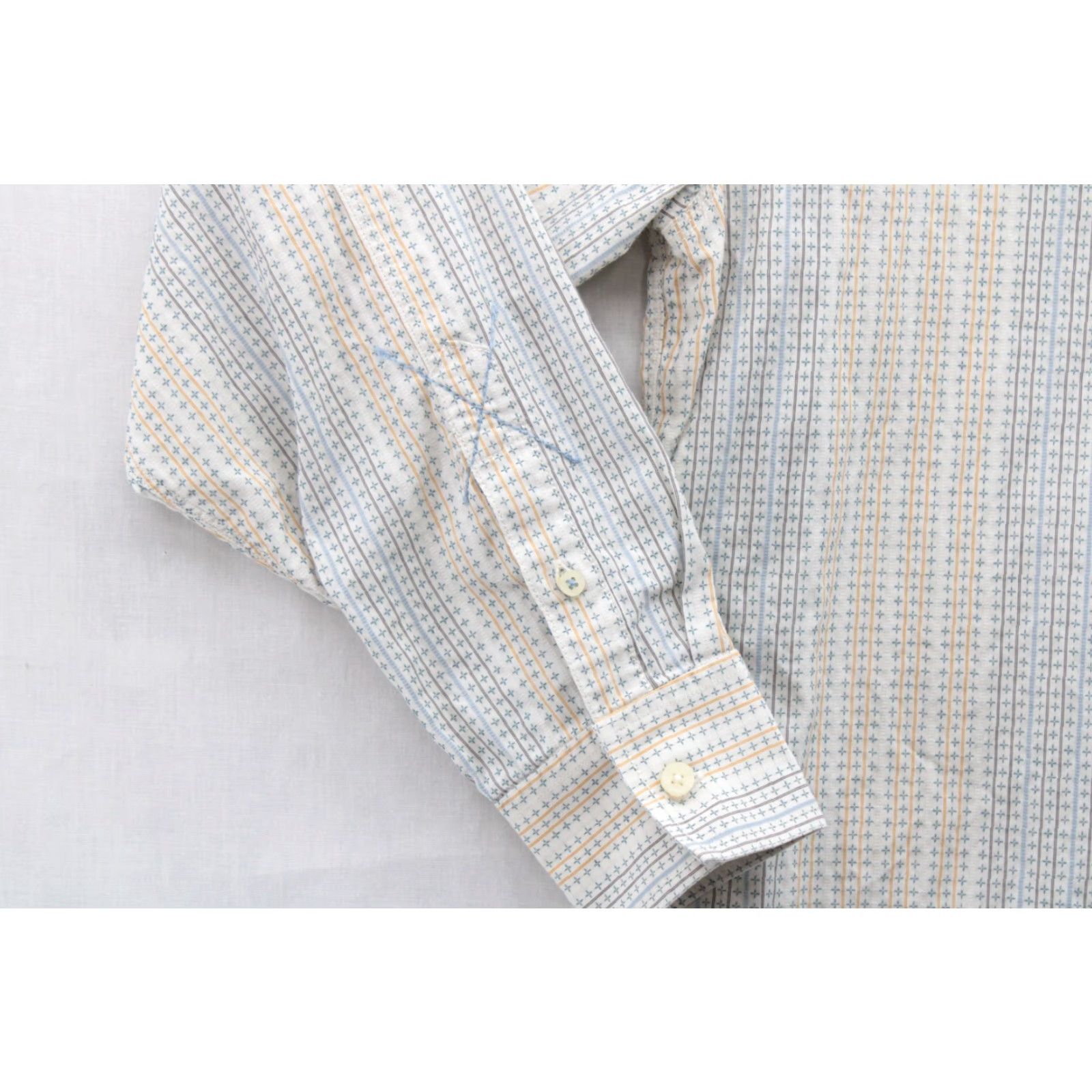 Tommy Bahama Tommy Bahama Shirt Men's XL Beige Long Sleeve Cotton Preppy Vacation Casual Button-Up Shirt Size US XL / EU 56 / 4 - 4 Thumbnail