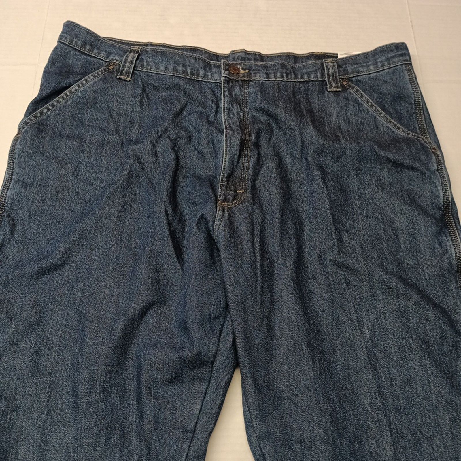 Wrangler Wrangler 42x30 Men's Relaxed Fleece Lined Carpenter Jeans Size US 42 / EU 58 - 4 Thumbnail