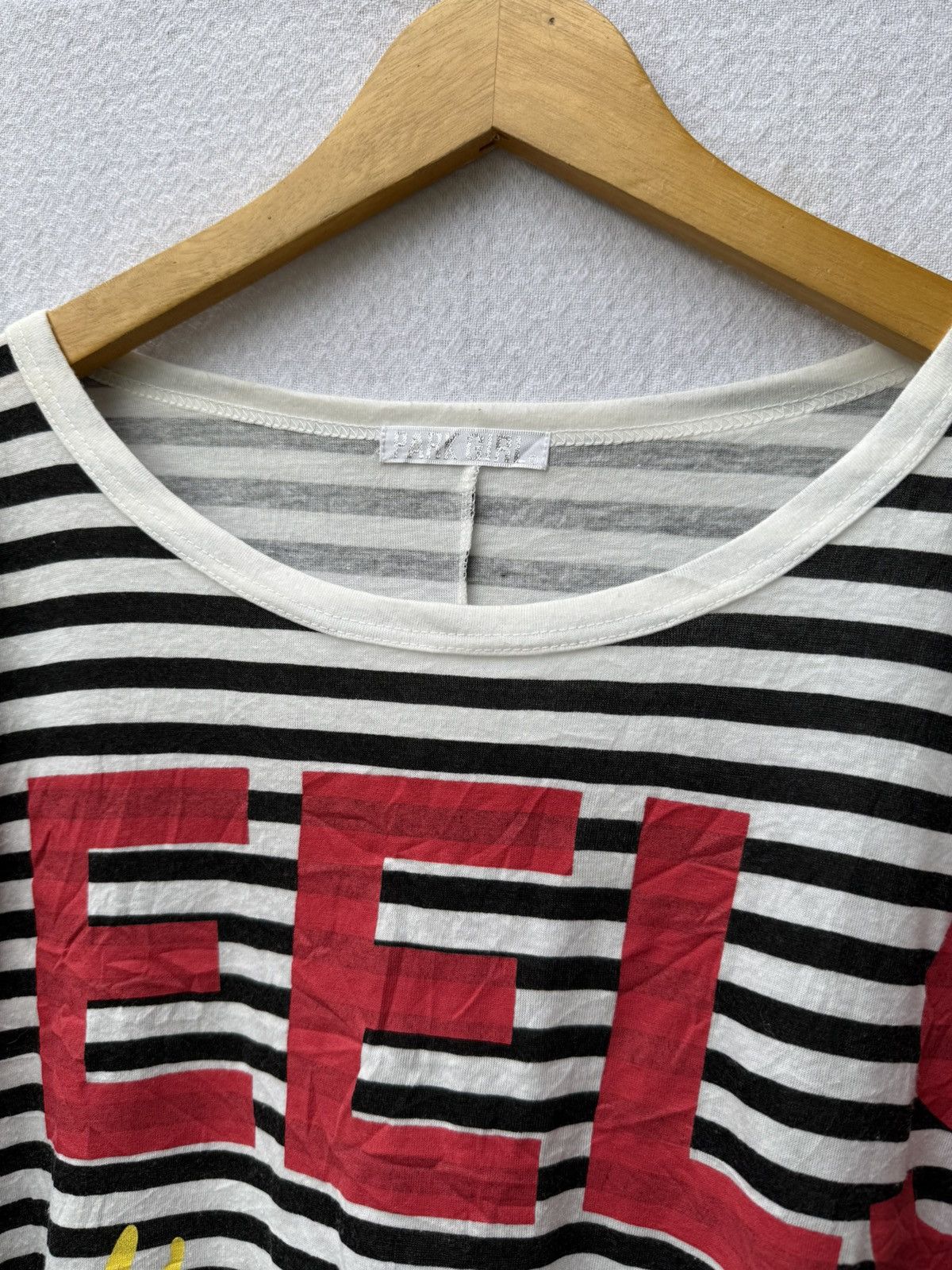 Hysteric Glamour Park Girl Japanese Style Feels Is Good Striped Tee Size US XL / EU 56 / 4 - 5 Thumbnail