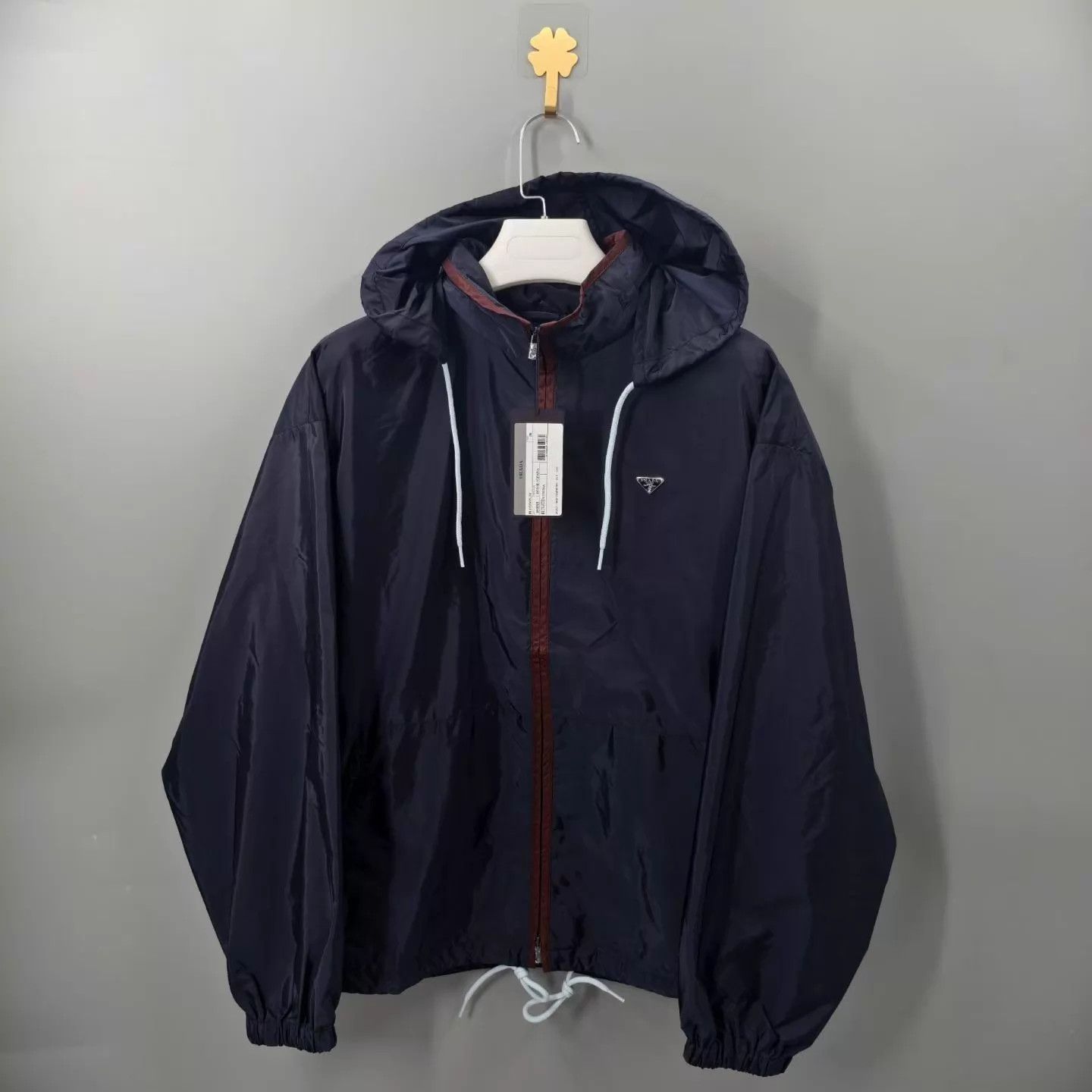 Prada Prada Recycled Nylon Blue Triangle Logo L Jacket Mint | Grailed