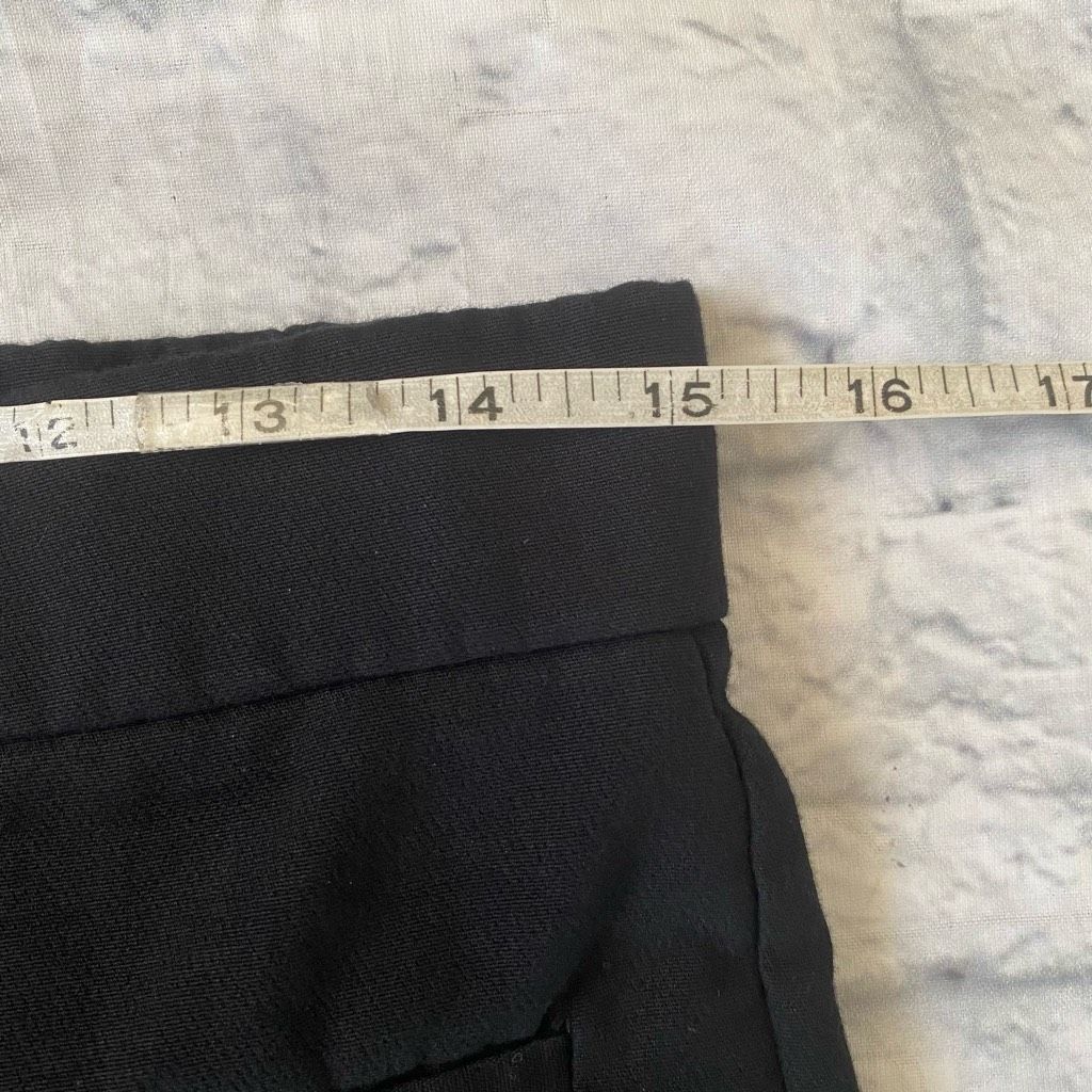 Zara Zara women L pull on stretchy comfy cropped dress pants blac Size 34" / US 12 / IT 48 - 8 Thumbnail