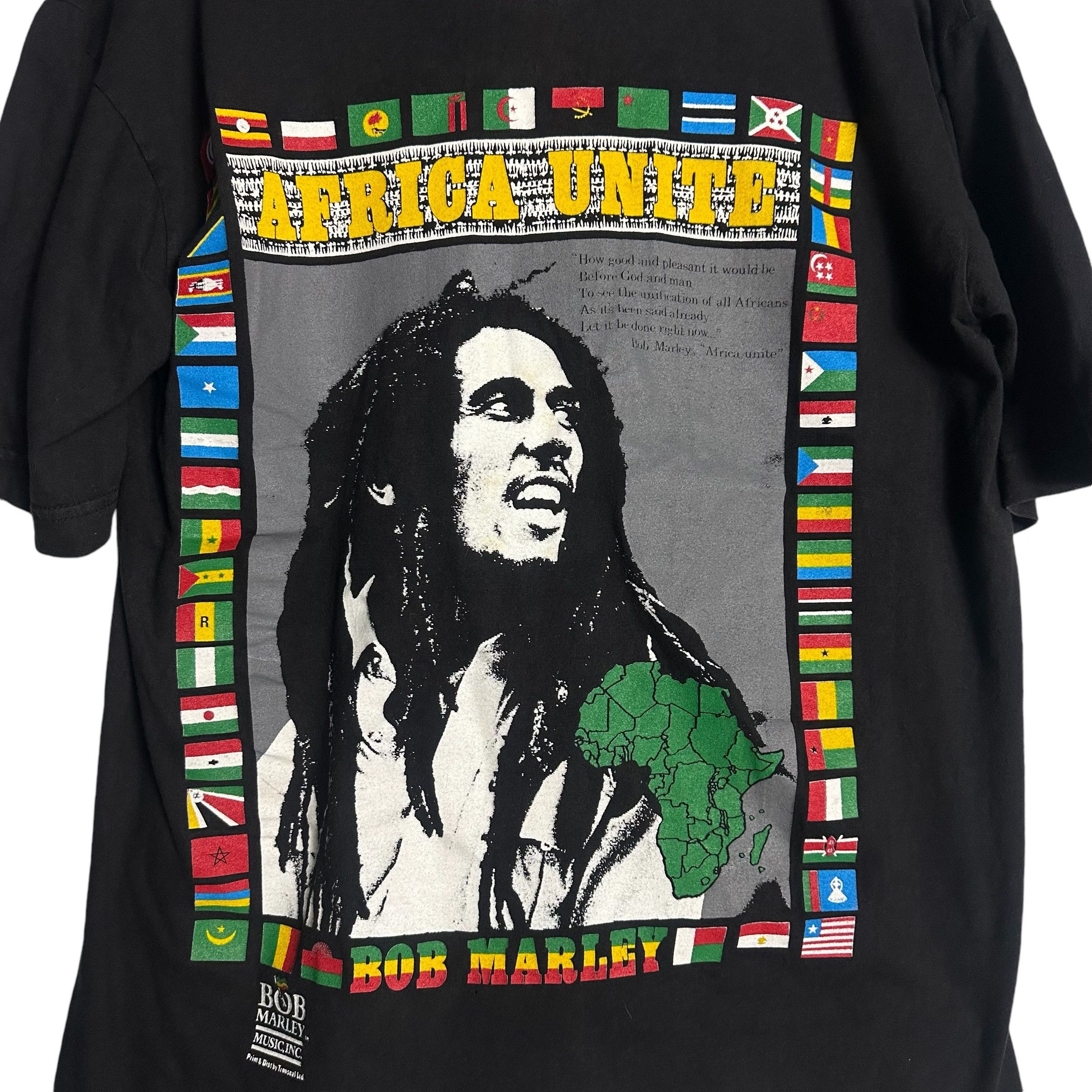 Bob Marley 🔥RARE🔥Vintage Bob Marley Africa Unite OVP T-shirt Size US XL / EU 56 / 4 - 2 Thumbnail