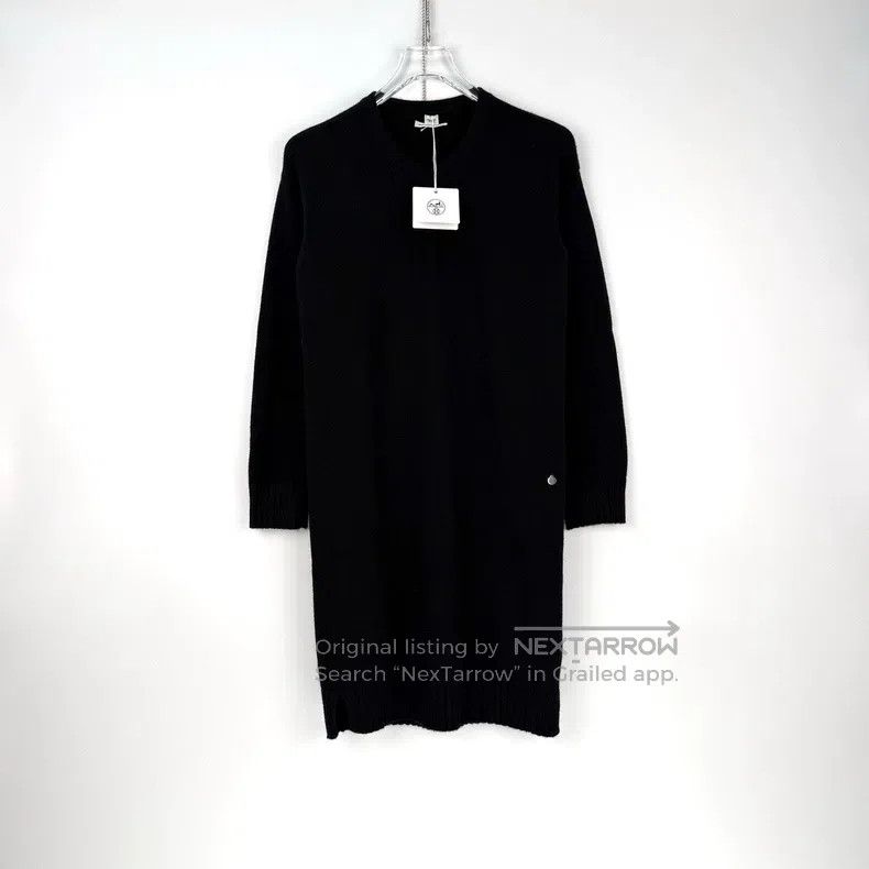 Hermes Hermes Black Metal Logo Cashmere Dress Size XS / US 0-2 / IT 36-38 - 3 Thumbnail