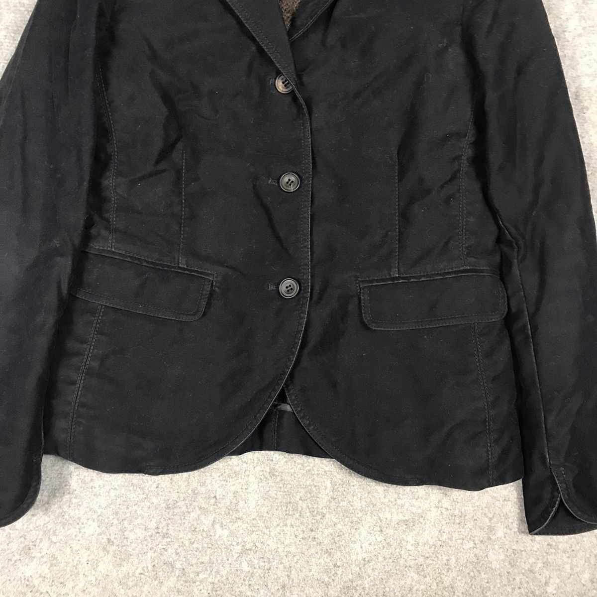 Harris Tweed × Tomorrowland Harris Tweed x Tomorrowland black woman blazer jacket Size S / US 4 / IT 40 - 3 Thumbnail