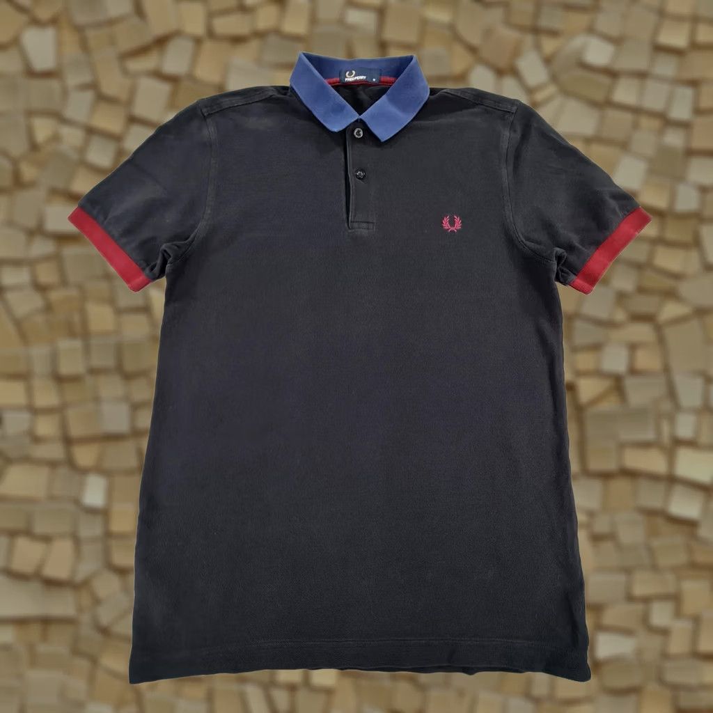 Fred Perry Fred Perry Polo Shirt Mens Black Medium Pique Cotton Short Sleeves M1567 Size US M / EU 48-50 / 2 - 1 Thumbnail