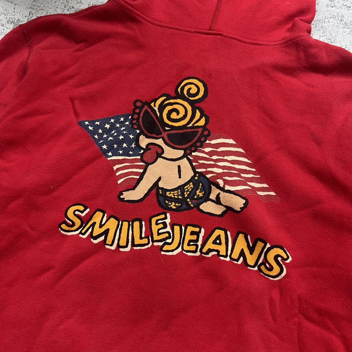 Hysteric Glamour 00s Hysteric Glamour Smile Jeans Vintage Y2K Zip Up Hoodie Size S / US 4 / IT 40 - 14 Thumbnail