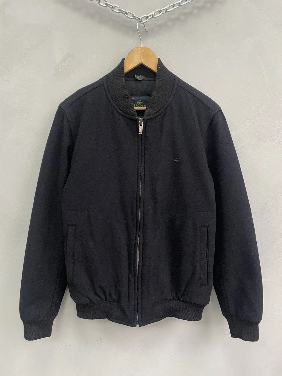 Lacoste Vintage wool Lacoste Chemise bomber jacket retro y2k Size US M / EU 48-50 / 2 - 1 Thumbnail