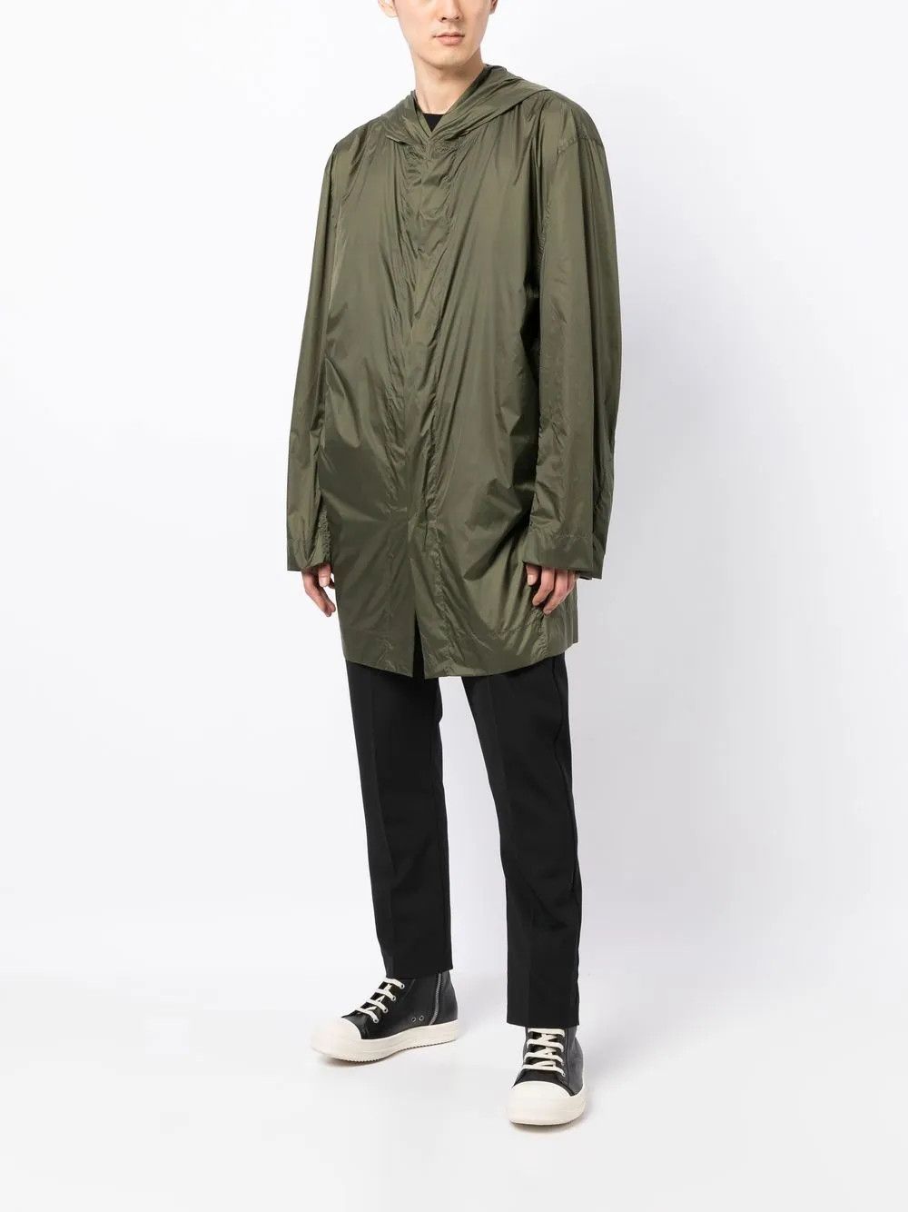 Rick Owens o1y0325 Hooded Jacket in Green Size US S / EU 44-46 / 1 - 5 Thumbnail