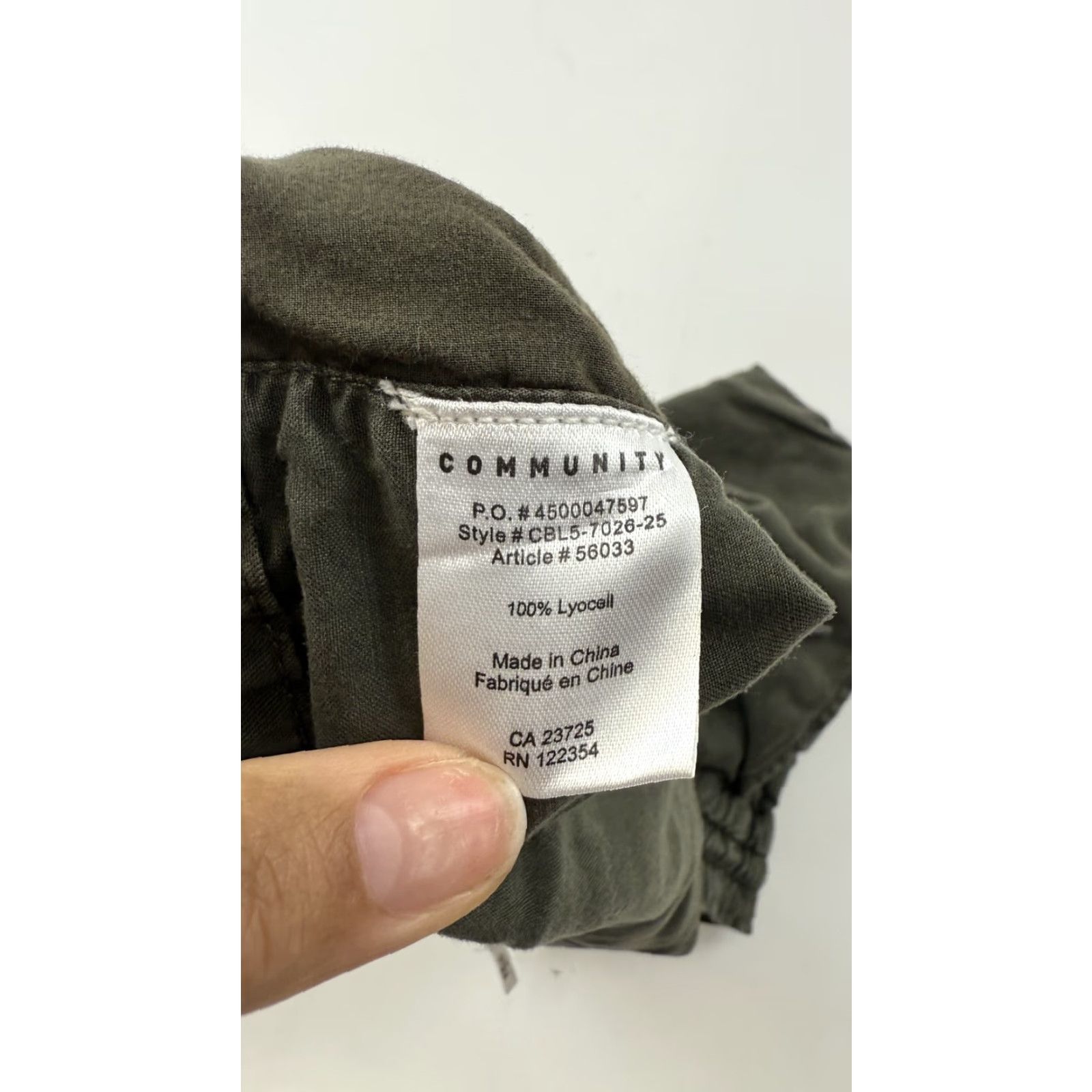 Aritzia Community Skirt Womens XXS Mini Lyocell Drawstring Elastic Waist Casual Green KS Size 26" / US 2 / IT 38 - 3 Thumbnail