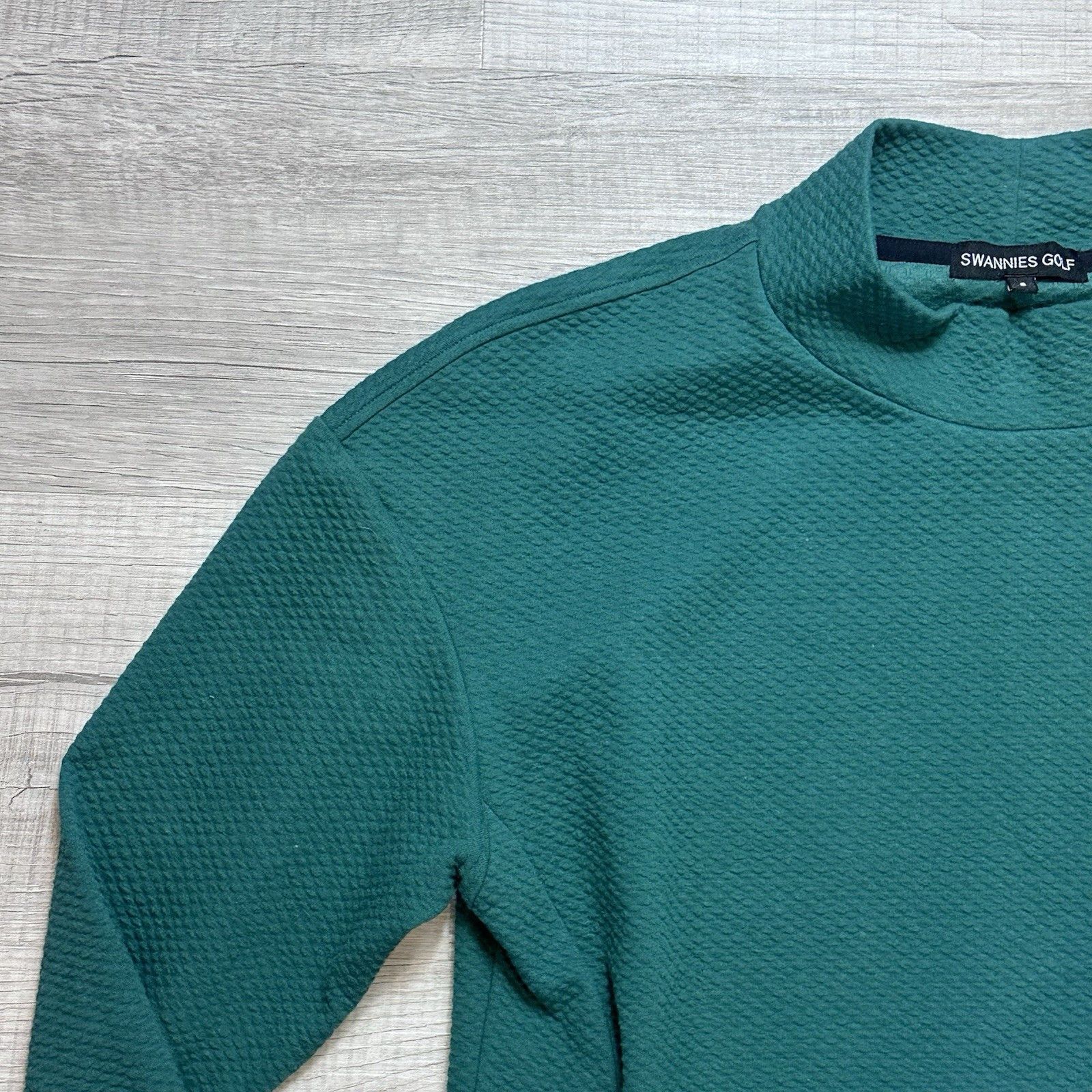 Other Women's Swannies Golf Paige Mock Neck Waffle Knit Pullover Size S / US 4 / IT 40 - 6 Thumbnail