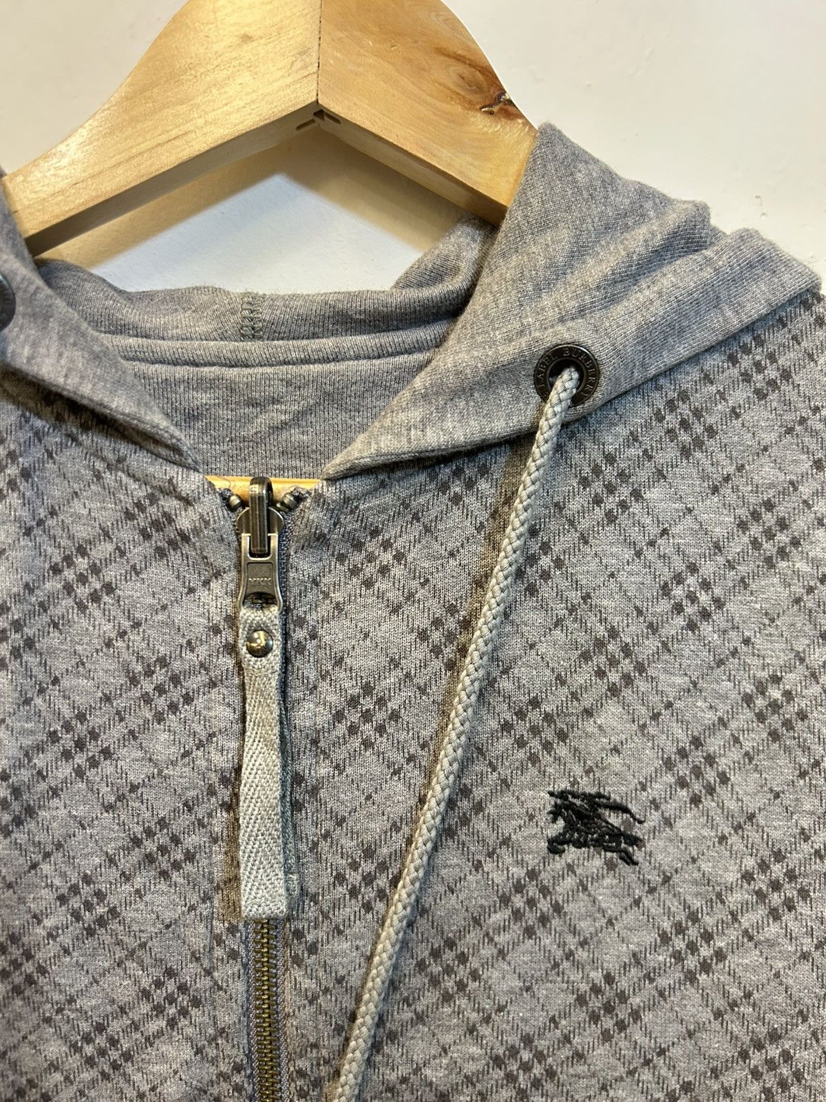 Burberry Burberry Blue Label Reversible Nova Check Zip Hoodie - Grey Size US S / EU 44-46 / 1 - 4 Thumbnail
