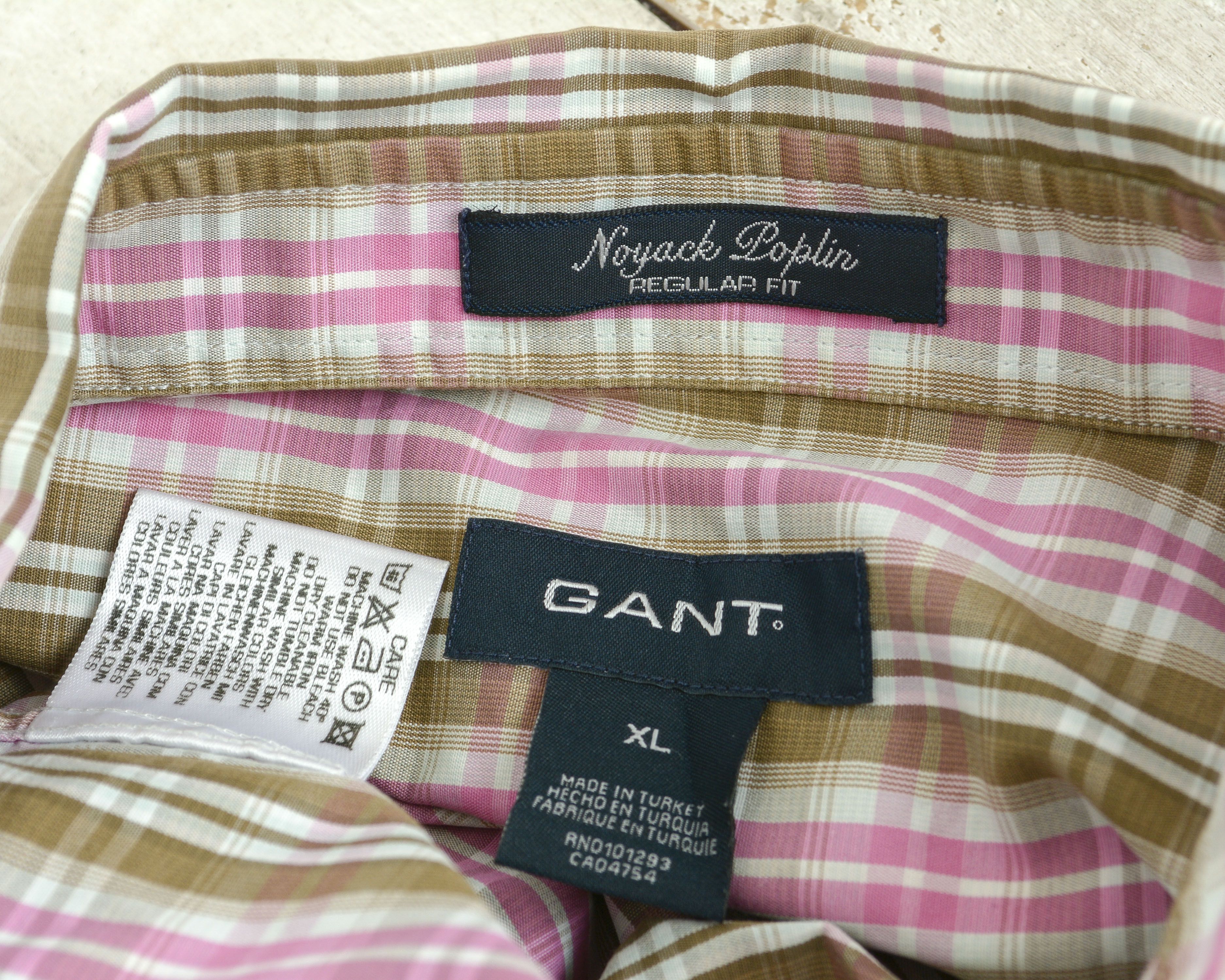 Gant Noyack Poplin XL Shirt Button Long Sleeve Check Plaid Tartan Size US XL / EU 56 / 4 - 8 Thumbnail