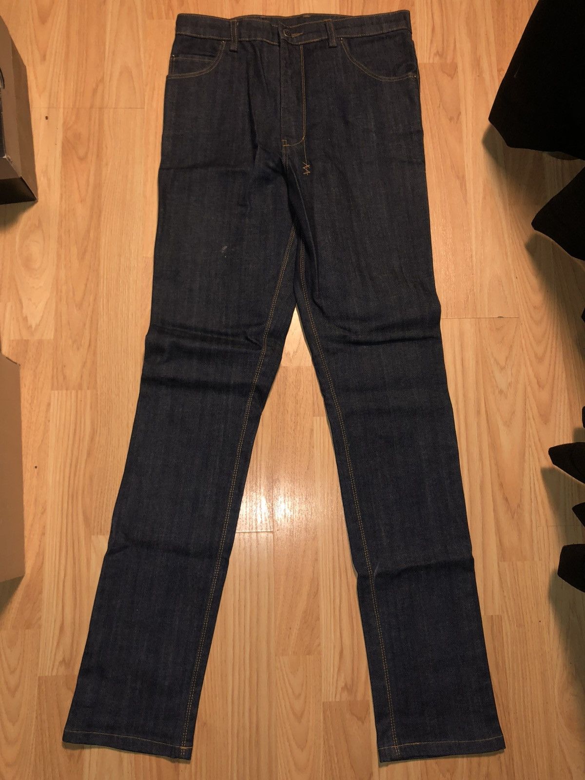Ksubi Ksubi Chitch Rinsed Dark Blue Slim Jeans - Size 30 Size US 30 / EU 46 - 1 Thumbnail
