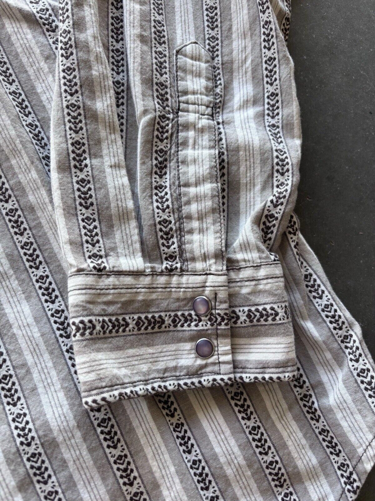 Levi's × Vintage Vintage Levi’s Sawtooth Pearl Snap Longsleeve Shirt Medium Size US M / EU 48-50 / 2 - 2 Thumbnail