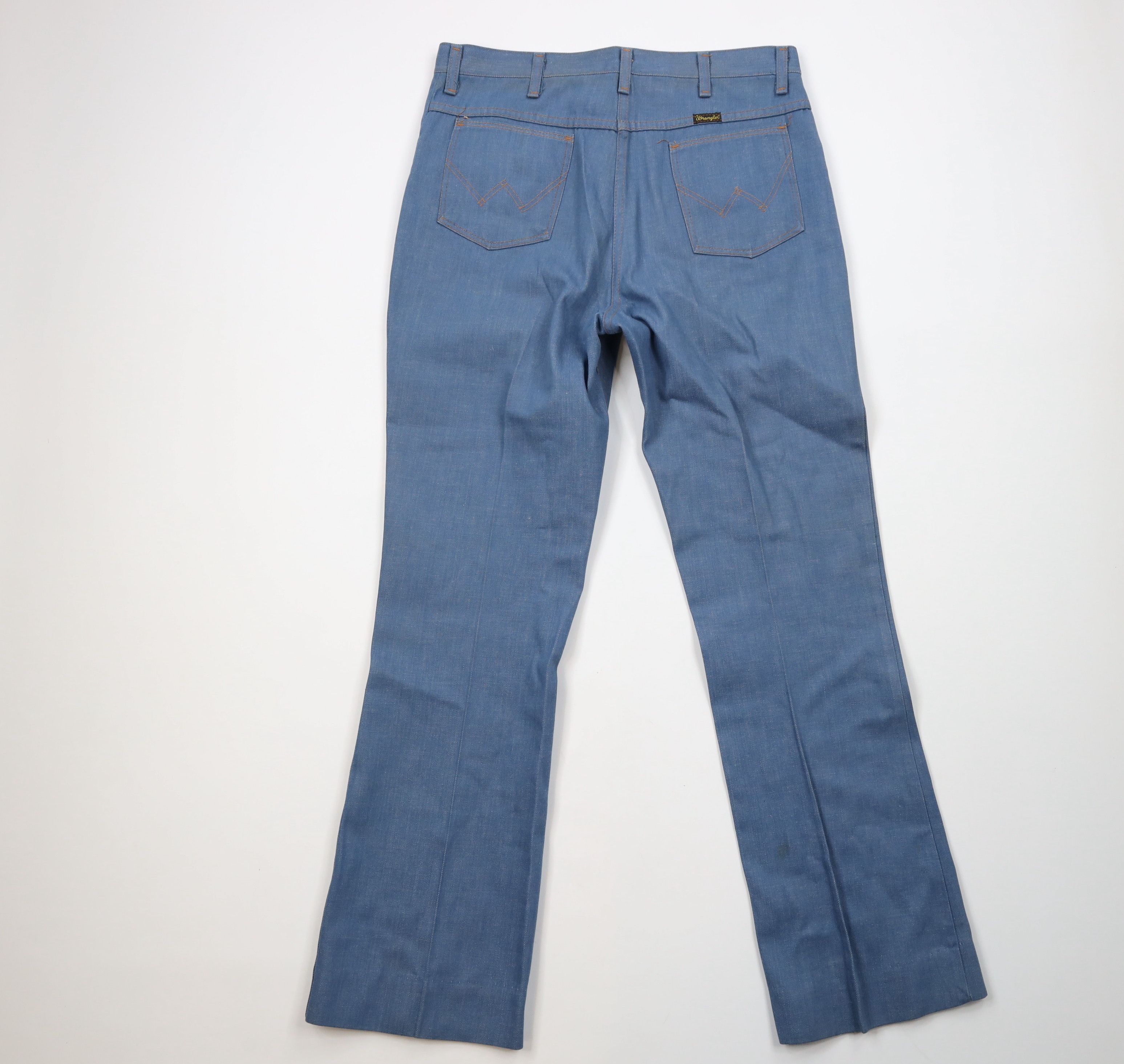 Vintage Vintage 70s Wrangler Wide Leg Bell Bottoms Denim Jeans USA Size US 34 / EU 50 - 11 Thumbnail