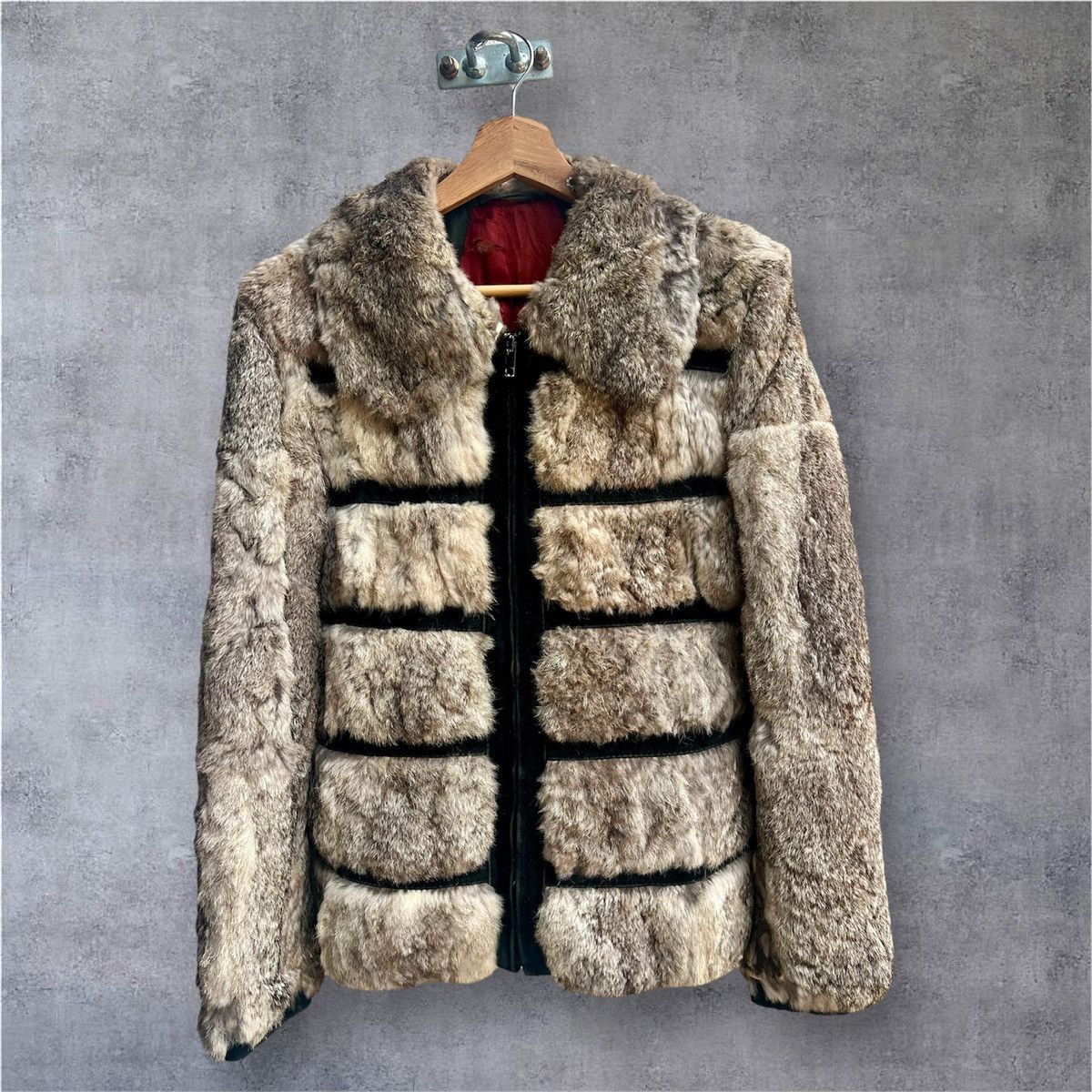 Genuine Leather Vintage Real Leather Fur Jacket Size M / US 6-8 / IT 42-44 - 2 Thumbnail