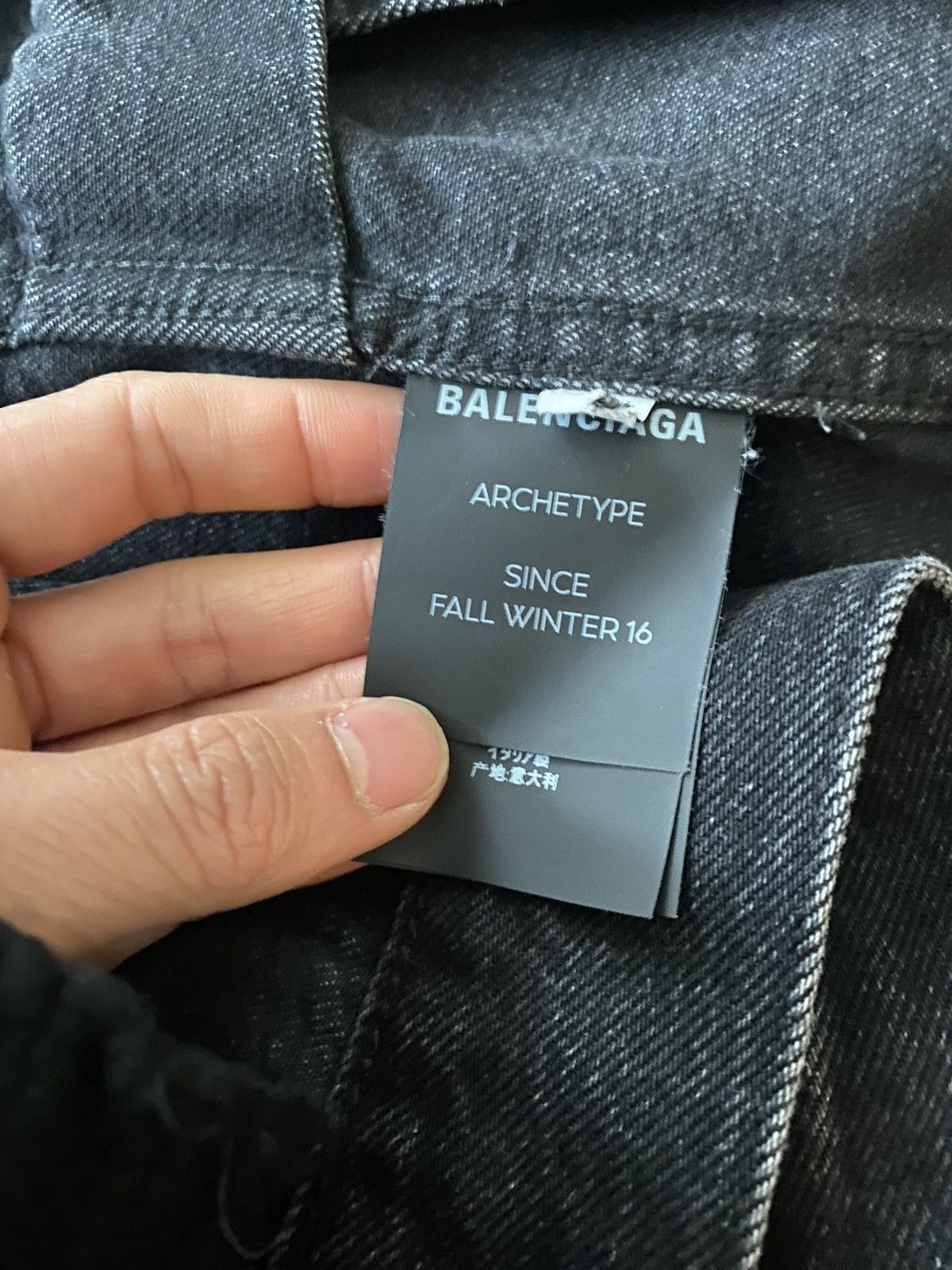 Balenciaga Balenciaga swing black denim jacket Size US M / EU 48-50 / 2 - 6 Thumbnail