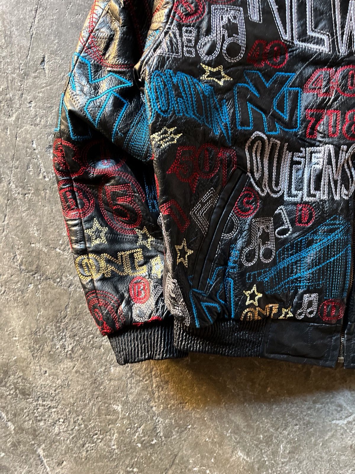 Other Vintage paradiso NYC leather bomber jacket Size L / US 10 / IT 46 - 4 Thumbnail